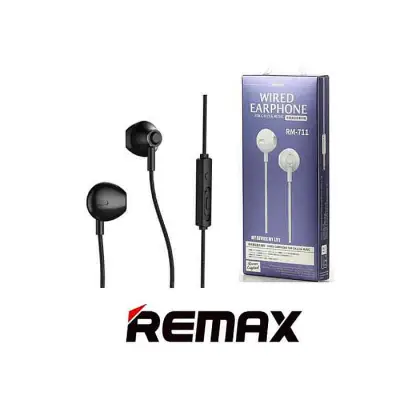 Remax RM-711 Earphone Wired Headset Noise Cancelling